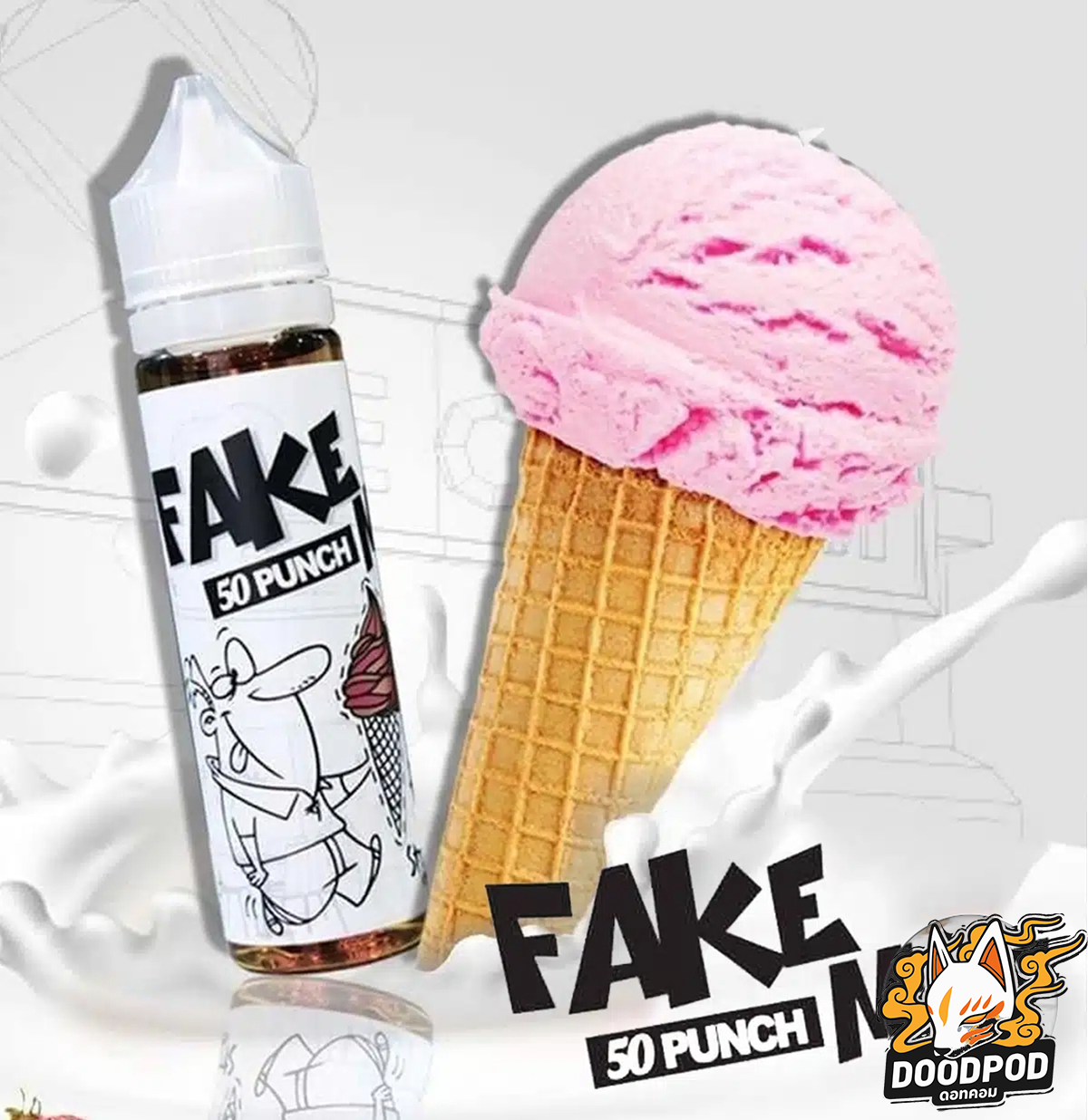 50 Punch Fake Man Strawberry Ice Cream