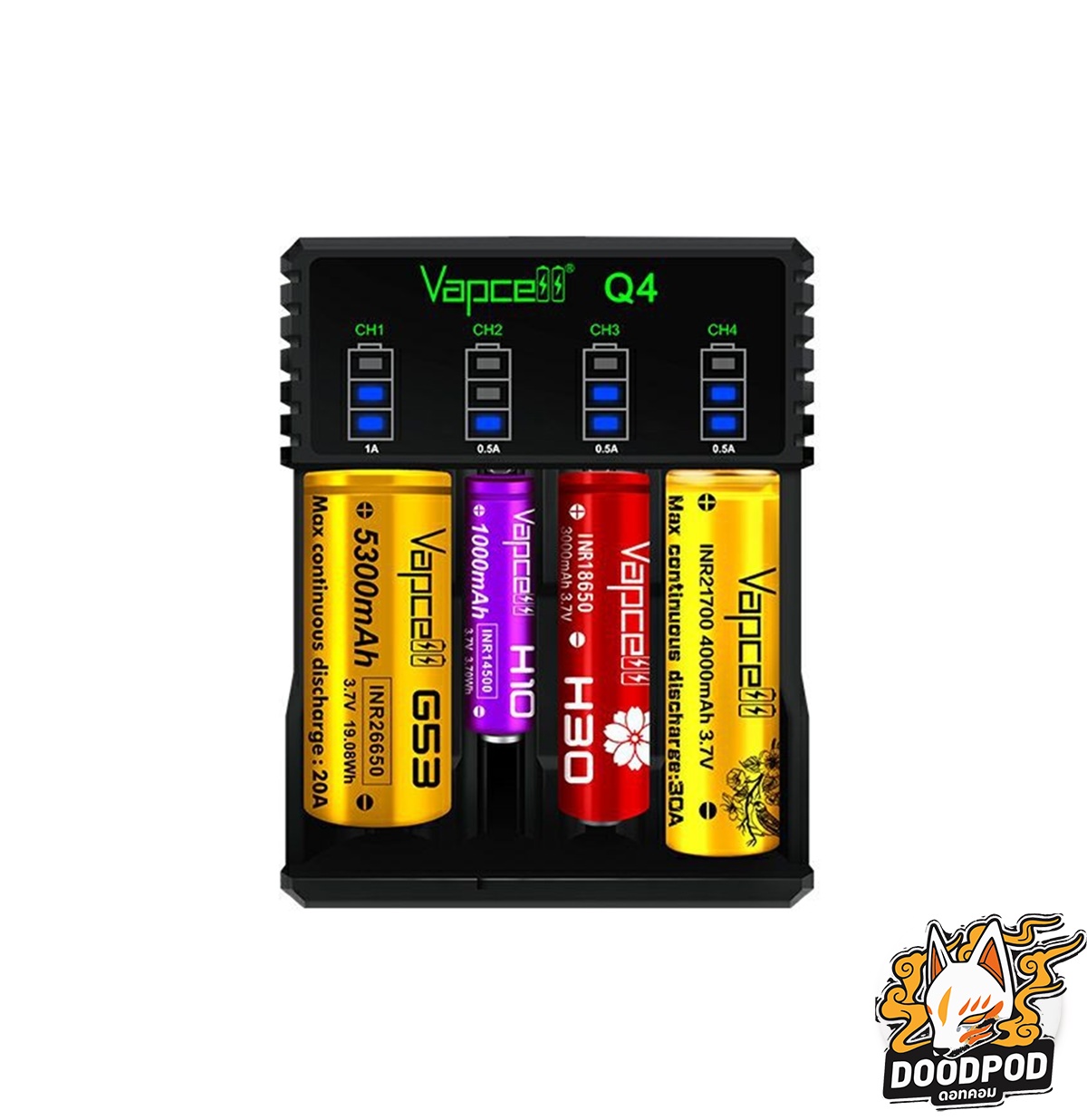 Q4 เครื่องชาร์จแบต Vapcell Q4 Charger