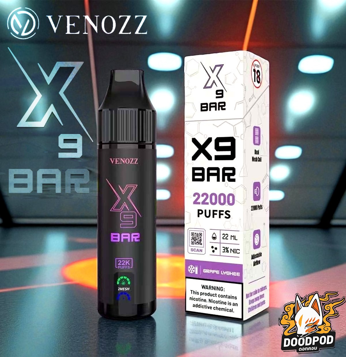Venozz X9 Bar 22000 Puffs