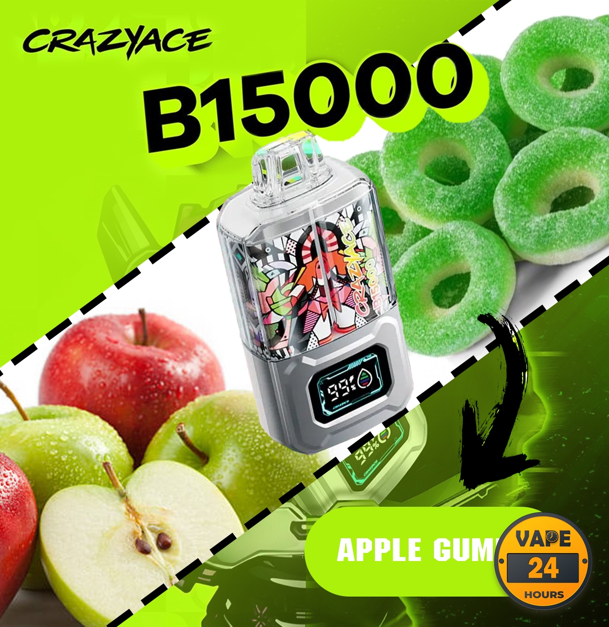 crazy ace b15000 15k