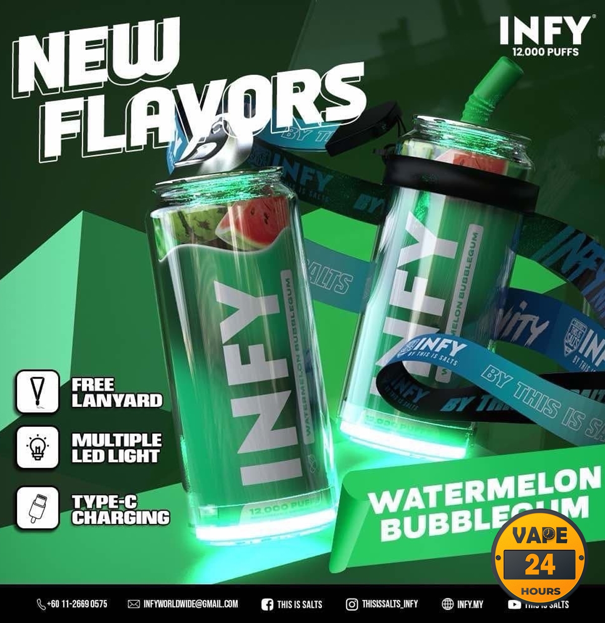 INFY 12K 12000 Puffs