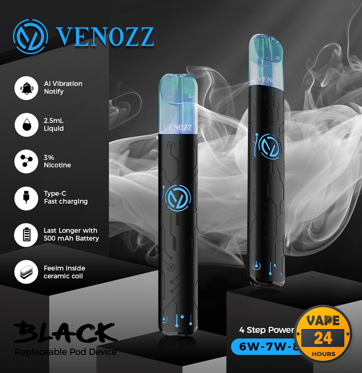 Venozz pod Device 500mAh