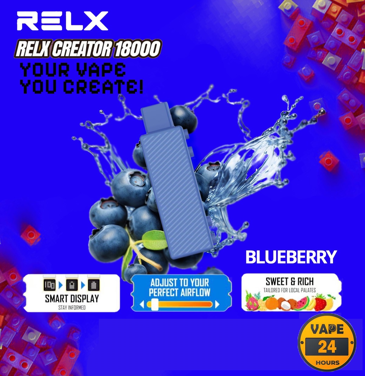 หัว Relx Creator 18000 Puffs