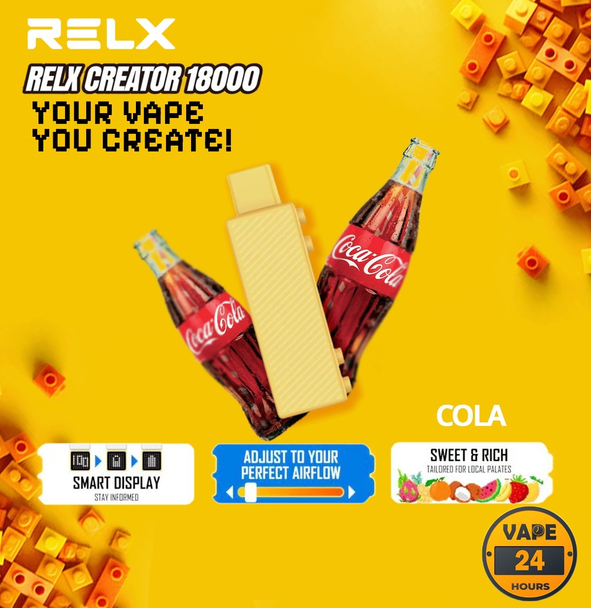 หัว Relx Creator 18000 Puffs