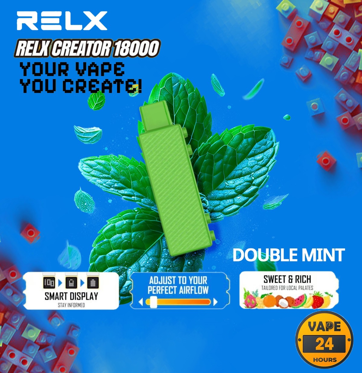 หัว Relx Creator 18000 Puffs