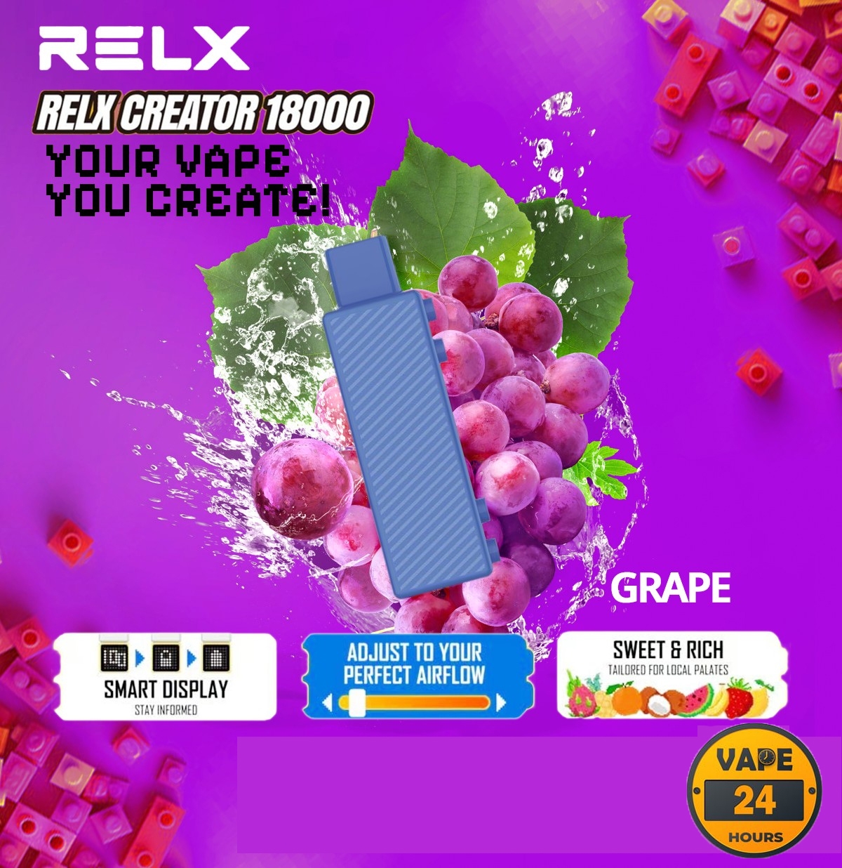 หัว Relx Creator 18000 Puffs