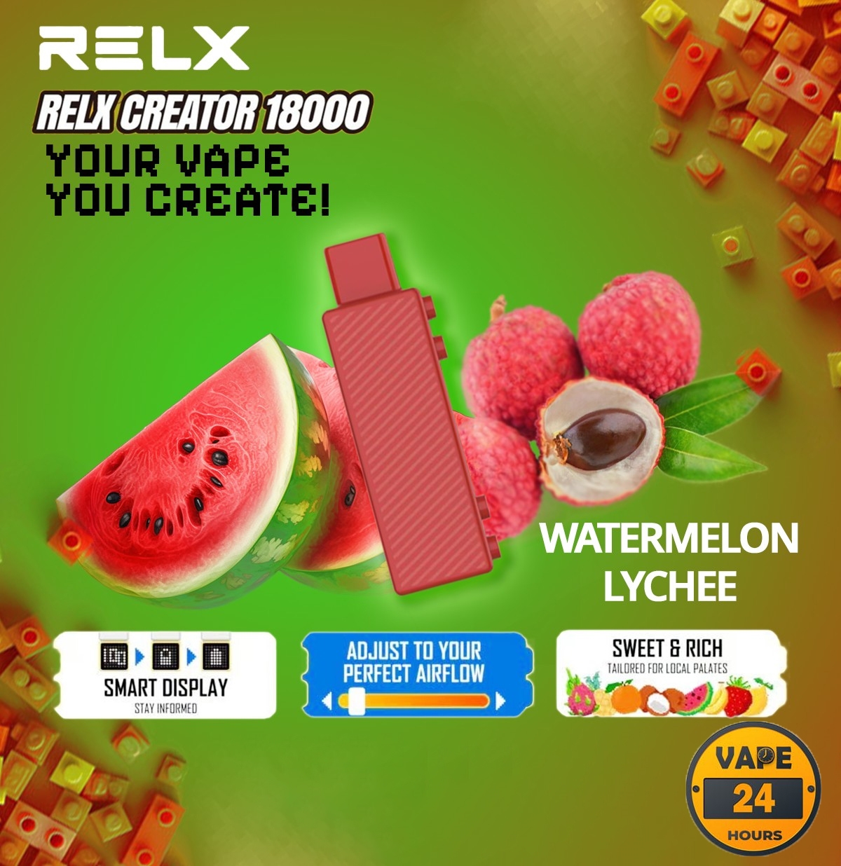 หัว Relx Creator 18000 Puffs
