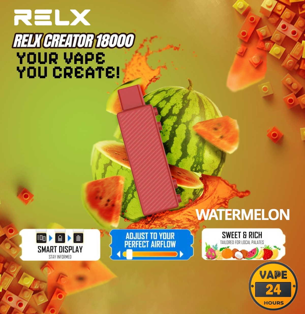 หัว Relx Creator 18000 Puffs