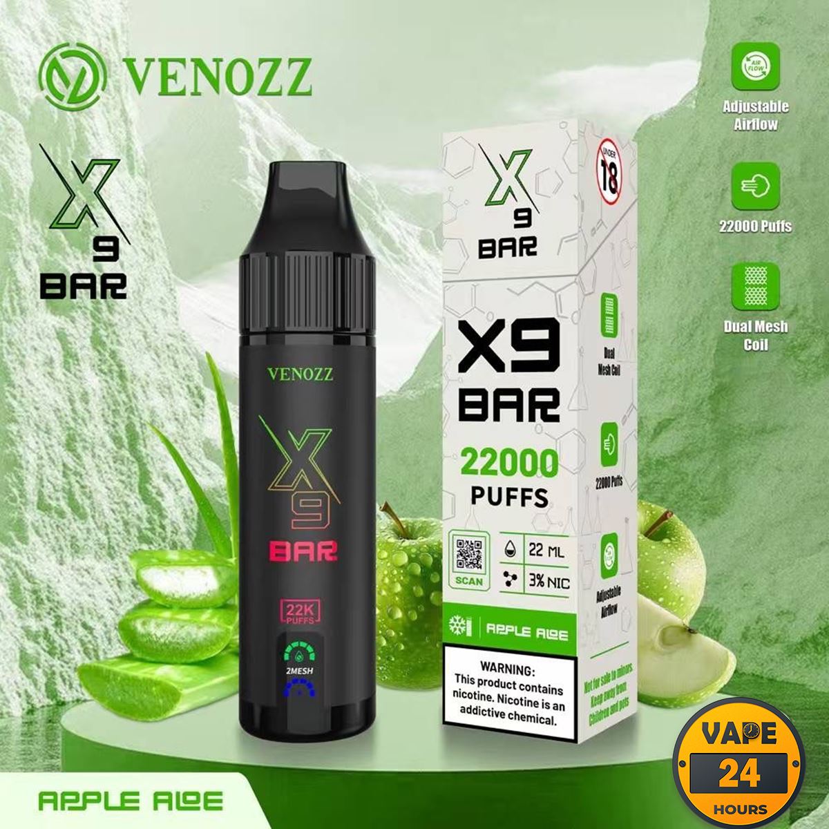 Venozz X9 Bar 22000 Puffs