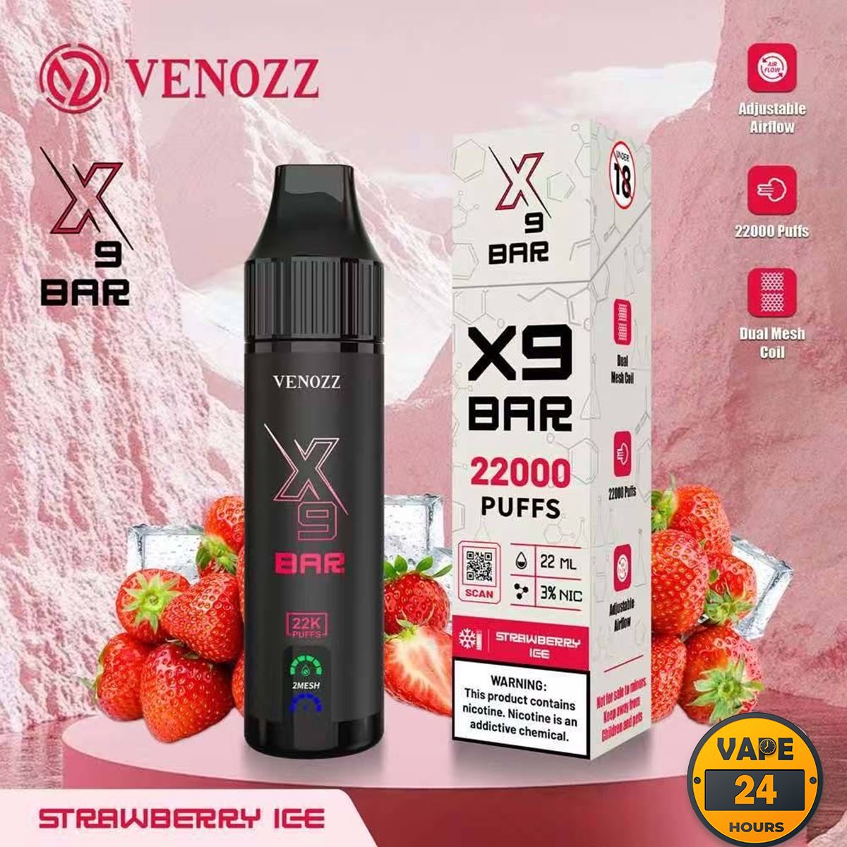 Venozz X9 Bar 22000 Puffs